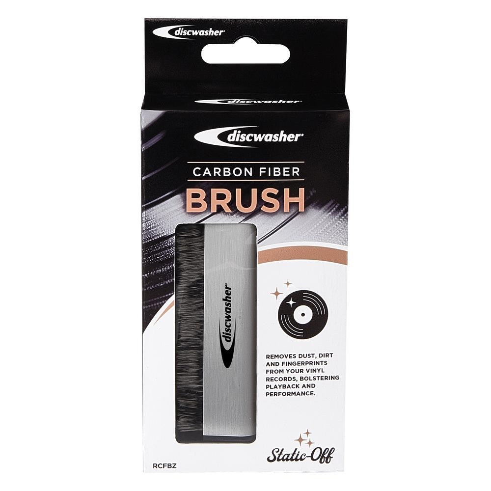 Discwasher RDCFBZ Carbon Fiber Vinyl Record Cleaning Anti-Static Brush(Silver), Brand New