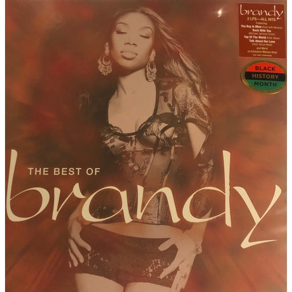 Brandy - The Best Of Brandy, Black History Month Edition, Maroon Vinyl, 2LP, Brand New