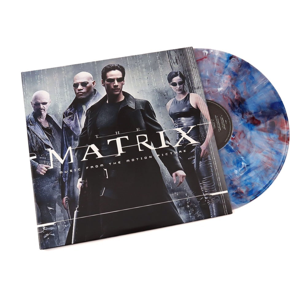 THE MATRIX Music From The Motion Picture (Red & Blue Clear Swirl Vinyl) Vinyl 2LP OST