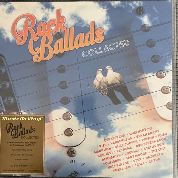 Rock Ballads Collected - Various Artist, Limited Edition, Transparent Red Color, 2LP, Brand New