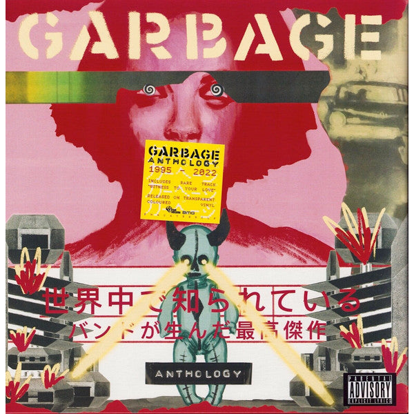 Garbage – Anthology, 2LP, Yellow Transparent Color Vinyl, Brand New