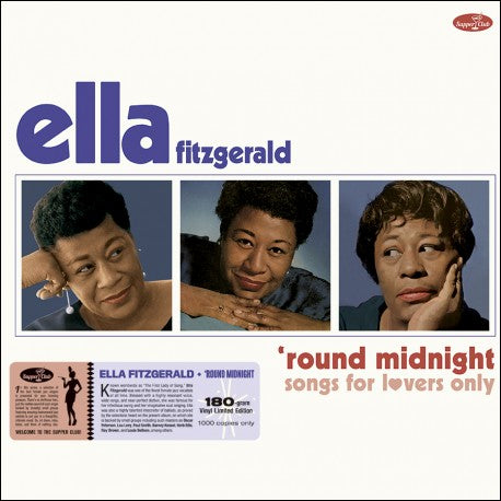ELLA FITZGERALD - ´ROUND MIDNIGHT - SONGS FOR LOVERS ONLY, LP, Brand New