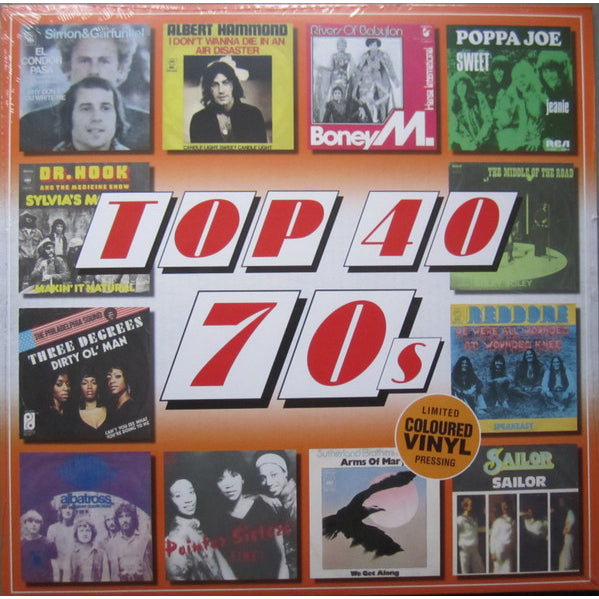 Top 40 70s - Various Artist, LP, Orange Color Vinyl, Brand New