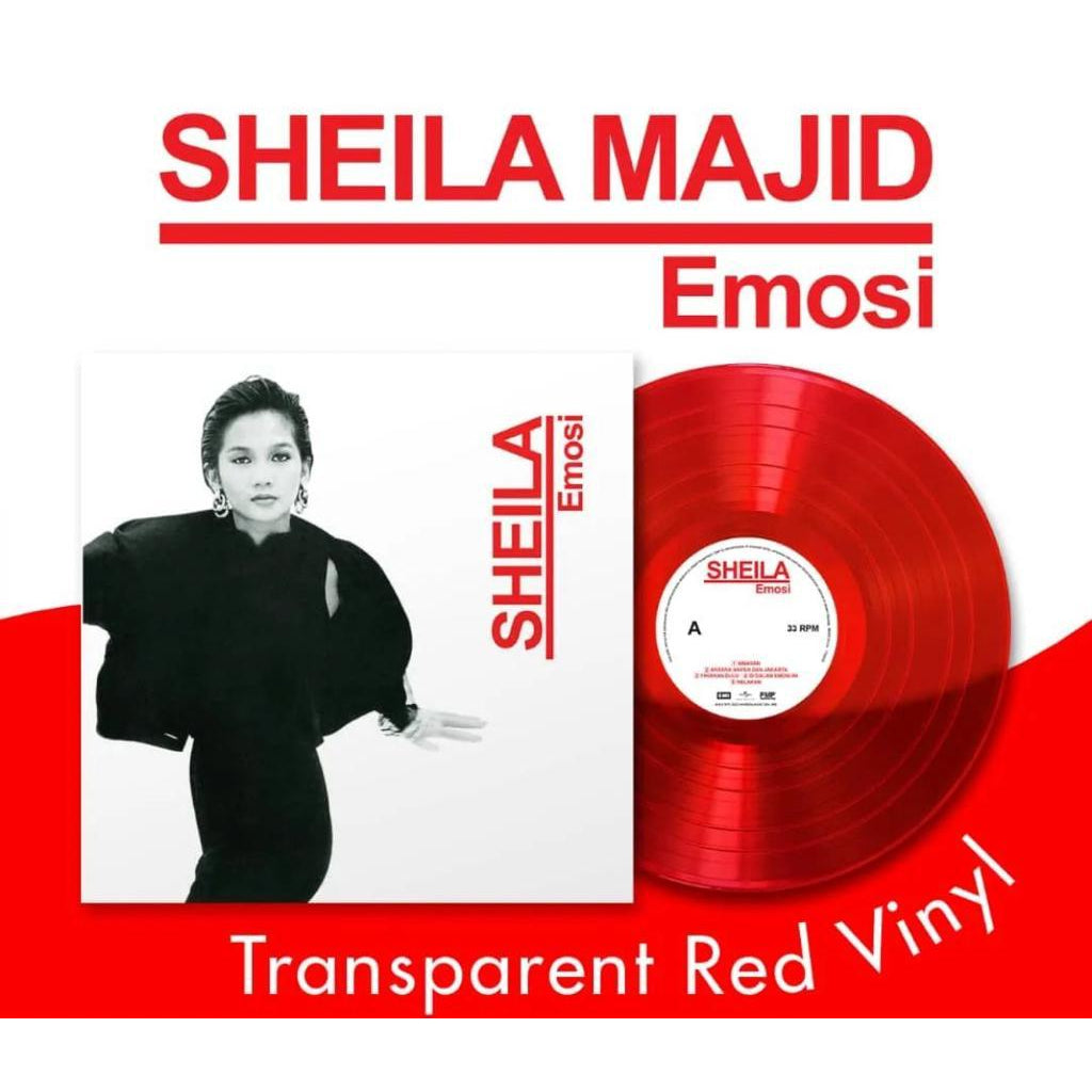Sheila Majid - Emosi, LP, Translucent Red Color Vinyl, Brand New