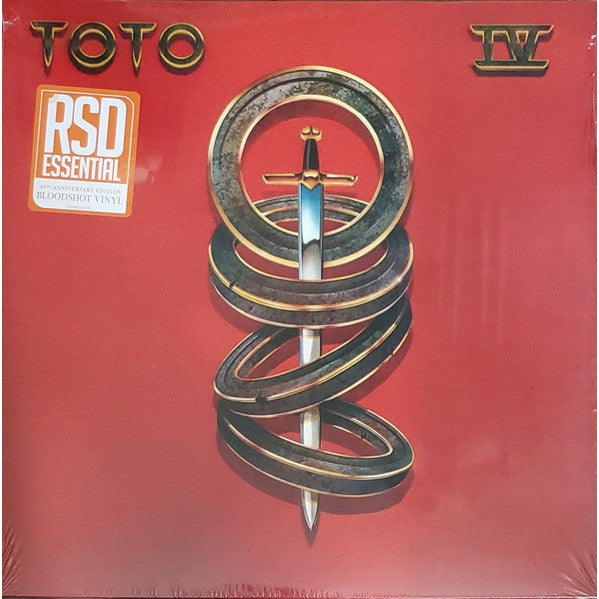 Toto – IV, LP, Clear with Red Swirl "Bloodshot" Color Vinyl, Brand New