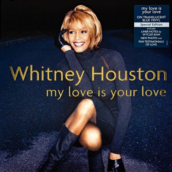 Whitney Houston – My Love Is Your Love, 2LP, Translucent Blue Color Vinyl, Brand New