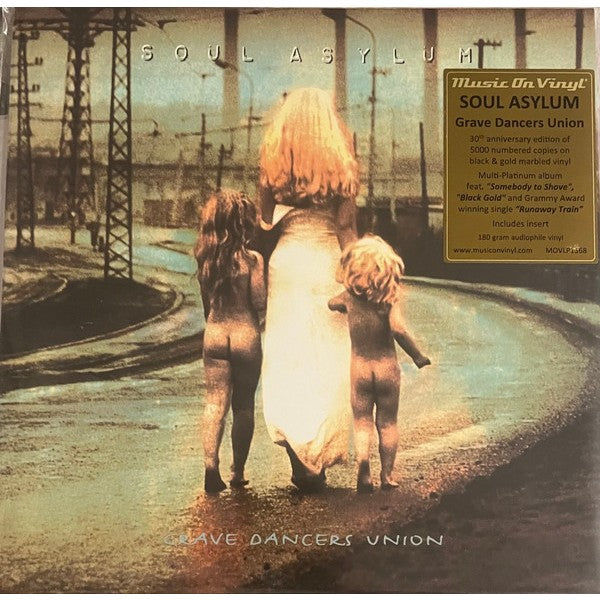 Soul Asylum – Grave Dancers Union, LP, Numbered, Black & Gold Marbled Color Vinyl, Brand New