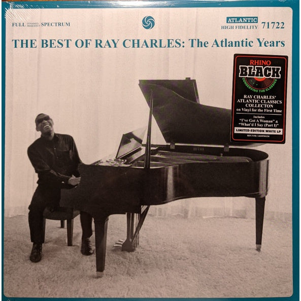 Ray Charles – The Best Of Ray Charles: The Atlantic Years, 2LP, White Color Vinyl, Brand New