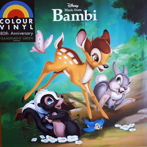 OST - Disney Music From Bambi, 80th Anniversary, Limited Edition Green Color Vinyl, LP, Brand New