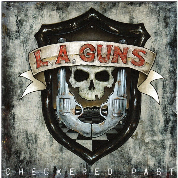 L.A. Guns - Checkered Past, LP, Brand New, marbled color vinyl