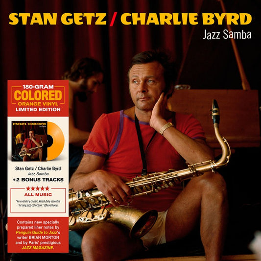 STAN GETZ - JAZZ SAMBA LP with CHARLIE BYRD (LIMITED COLORED VINYL) 180G 2 BONUS TRACKS
