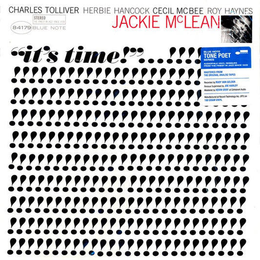 Jackie McClean - It's time LP (Blue Note Tone Poet series), Brand New