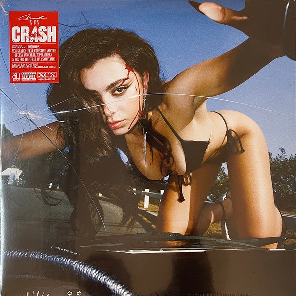 Charli XCX – Crash, Limited Edition, Red & Black Marbled Vinyl, LP Brand New