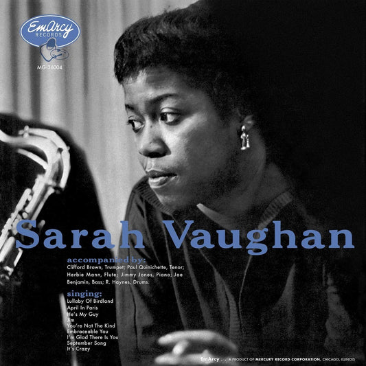 Sarah Vaughan - Verve Acoustic Sounds Series. LP VINYL Audiophile Jazz Reissue 180G