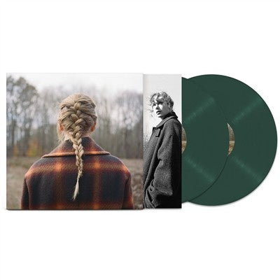 Taylor Swift - Evermore (Green Vinyl Edition) 2 LPs, Brand New