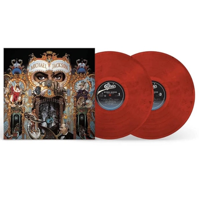 Michael Jackson - Dangerous DOUBLE Vinyl 2 LP Red & Black Swirl Colour Reissue 2021 LTD EDITION