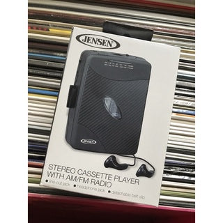 Jensen Cassette Player With AM/FM Radio - Portable Cassette Player