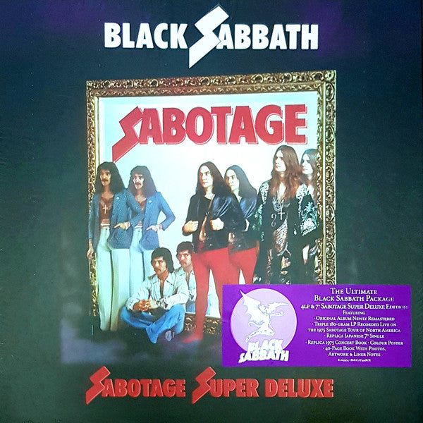 Black Sabbath – Sabotage Super Deluxe, Box set, 4LP, 7" single 45 RPM , Brand New