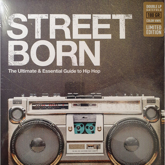Street Born - The Ultimate & Essential Guide To Hip Hop - Various Artist, 2LP, Silver Color Vinyl, Brand New