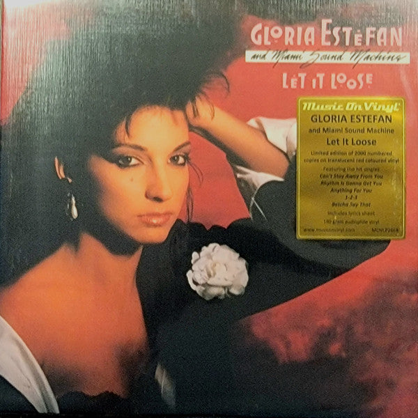 Gloria Estefan, Miami Sound Machine – Let It Loose, LP , Numbered, Translucent Red Color Vinyl, Brand New
