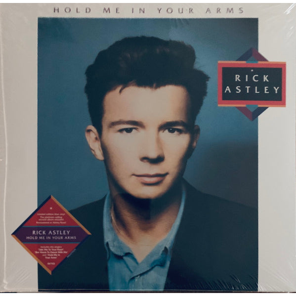 Rick Astley – Hold Me In Your Arms, LP, Blue Color Vinyl, Brand New
