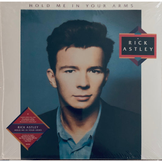 Rick Astley – Hold Me In Your Arms, LP, Blue Color Vinyl, Brand New