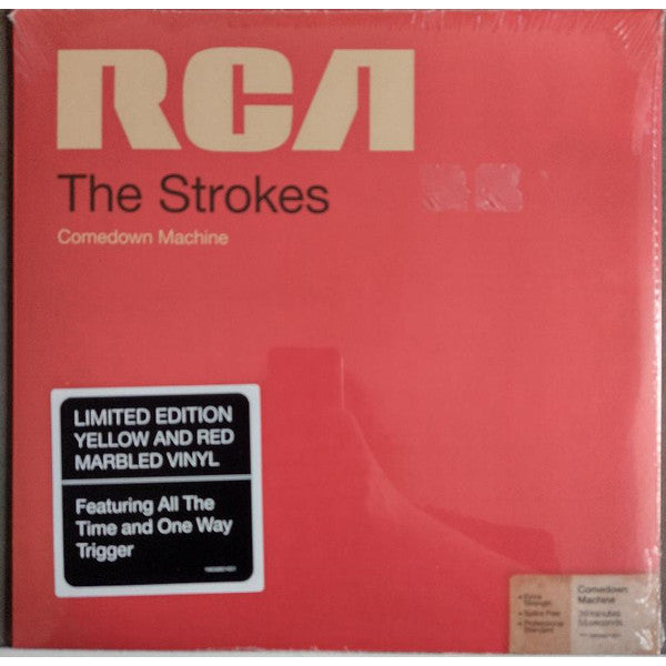 The Strokes – Comedown Machine, LP, Yellow Opaque w/ Red Marble Color Vinyl, Brand New