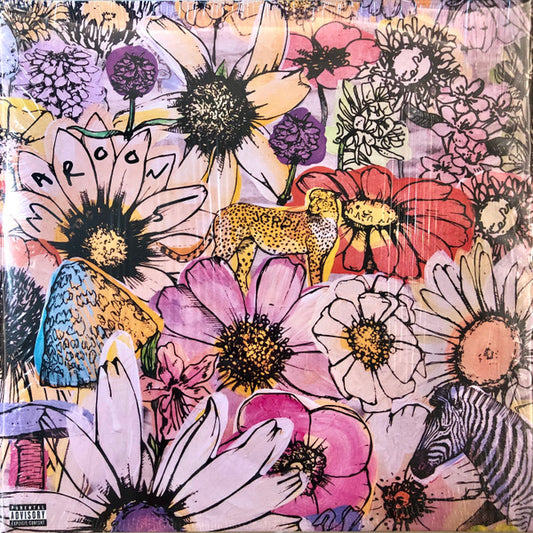 Maroon 5 – Jordi, LP, Coke Bottle Clear with Pink / Orange / Purple Splatter Color Vinyl, Brand New