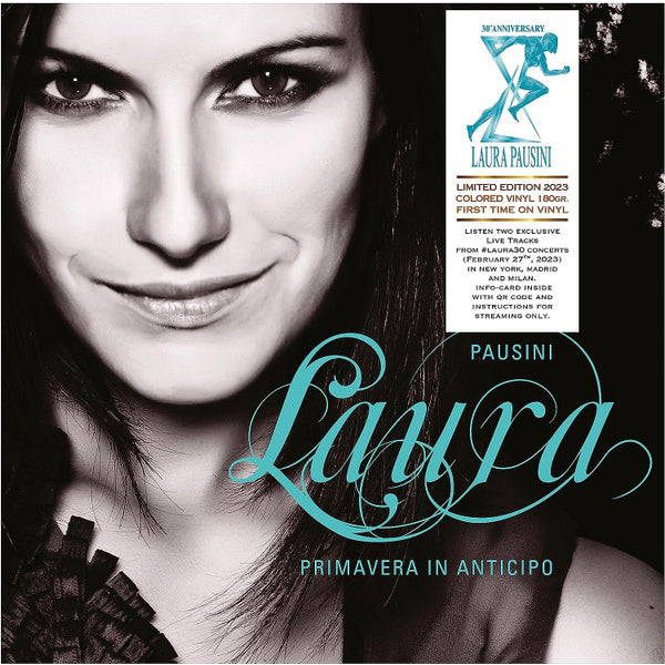 Laura Pausini – Primavera In Anticipo, 2LP, Numbered, Tiffany Blue Color Vinyl, Brand New