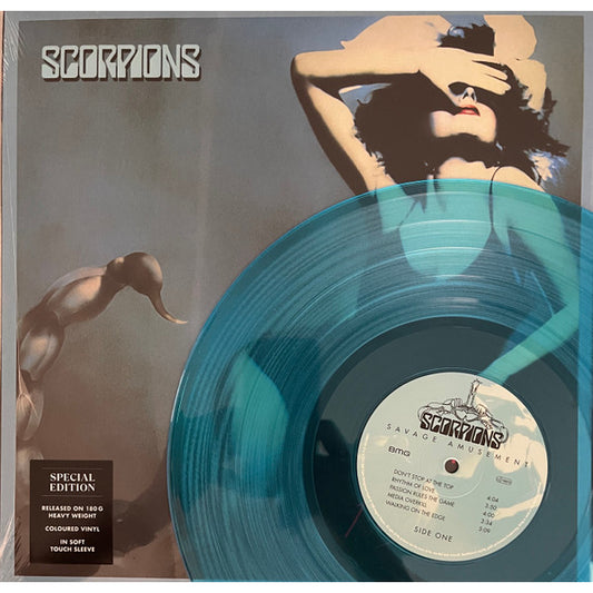 Scorpions – Savage Amusement, LP, Light Blue Transparent Color Vinyl, Brand New