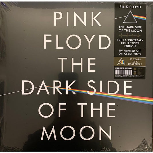 Pink Floyd / The Dark Side Of The Moon, 50th Anniversar, 2LP, Single Sided, Clear Color Vinyl, Brand New
