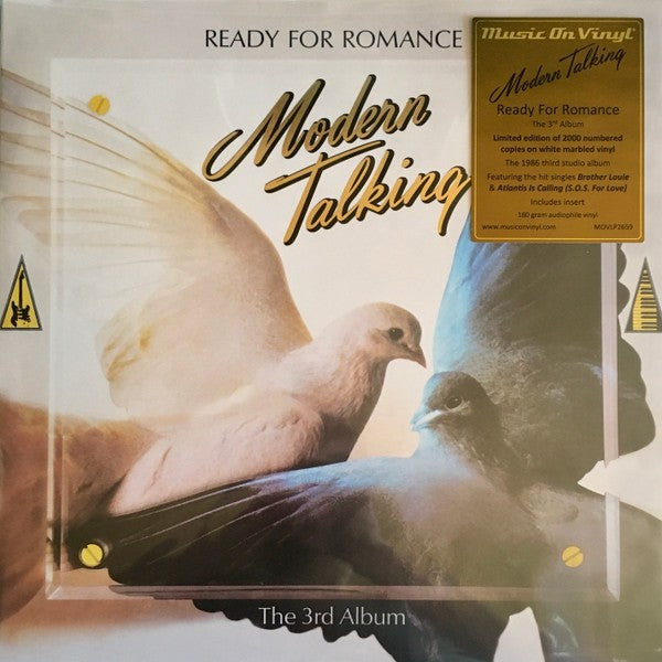 Modern Talking – Ready For Romance - The 3rd Album, LP, White Marbled Color Vinyl, Numbered, Brand New