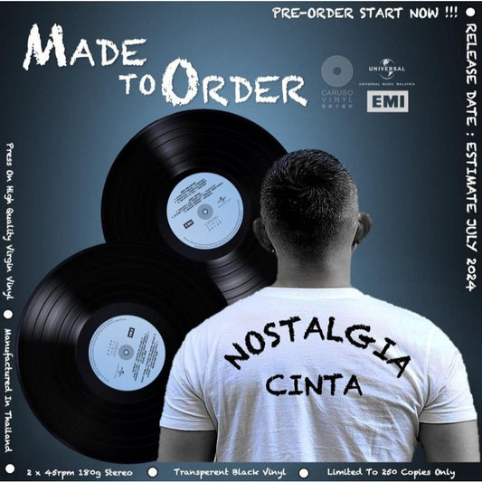 NOSTALGIA CINTA – Koleksi Lagu-Lagu Nostalgia, 2LP, 45RPM, Black Ice Color Vinyl, Brand New
