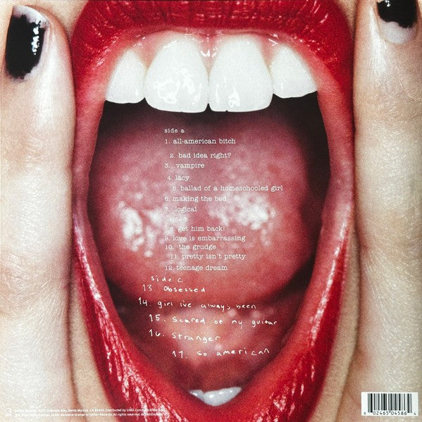 Olivia Rodrigo – Guts (Spilled), 2LP, Single Sided, Clear & Purple & Red Splatter Color Vinyl, Brand New