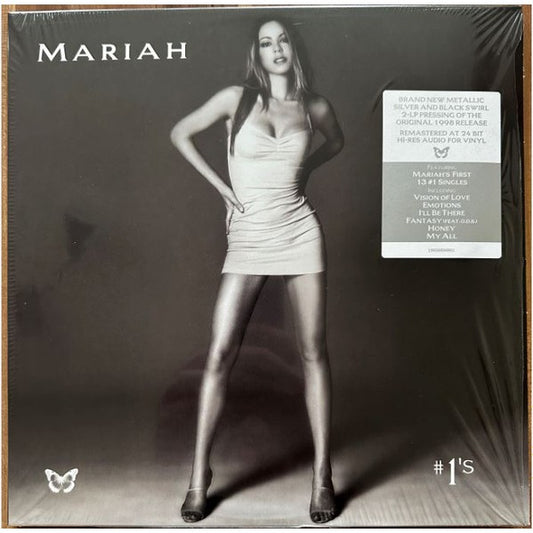 Mariah Carey – #1's, 2LP, Metallic Silver & Black Swirl Color Vinyl, Brand New