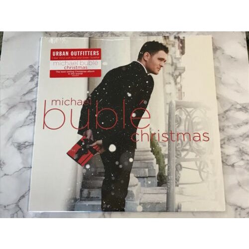 Michael Buble - Christmas, Urban Outfitters LP, Clear Vinyl with Red and Green Splatter, Brand New