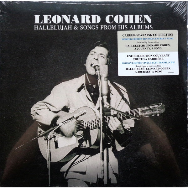 Leonard Cohen – Hallelujah & Songs From His Albums, 2LP, Blue Translucent Color Vinyl, Brand New