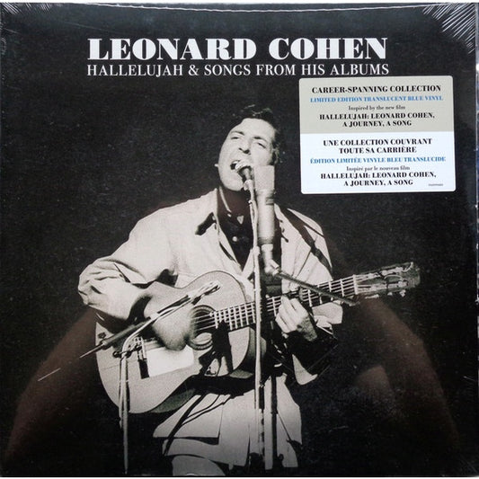Leonard Cohen – Hallelujah & Songs From His Albums, 2LP, Blue Translucent Color Vinyl, Brand New